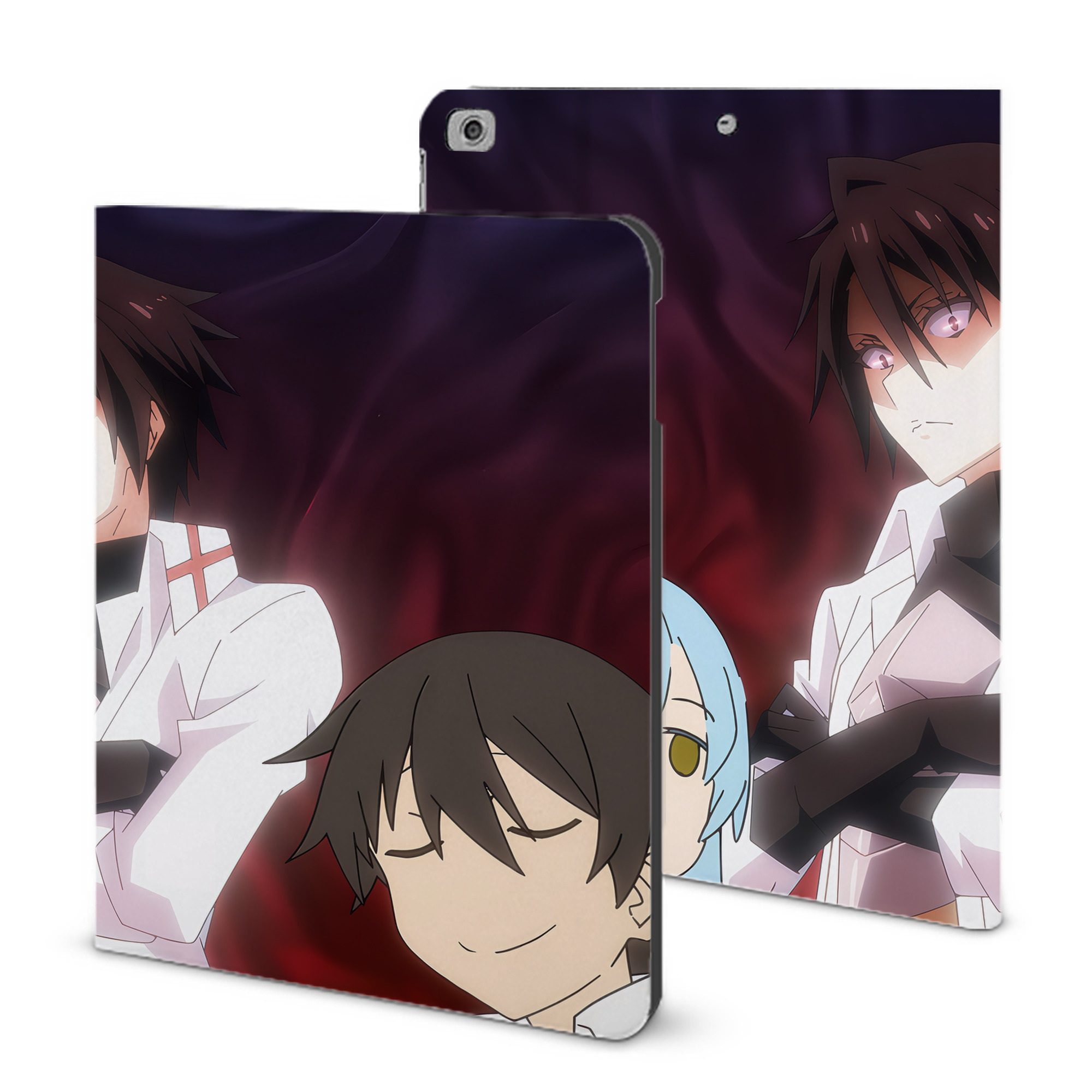 （画像用） 転スラ Regarding Reincarnated to Slime IPad ケース ブック型 PUレザー TPU 耐衝撃 軽量 薄型 ペン収納なし 全面保護 IPad 各モデル対応